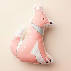 NWT Little Co. by Lauren Conrad Canvas Fox Shaped Pillow